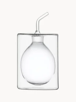 Aceitera y vinagrera artesanal Cilindro, Al 15 cm