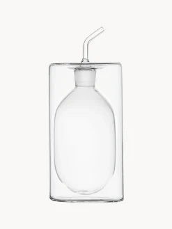 Aceitera y vinagrera artesanal Cilindro, Al 19 cm