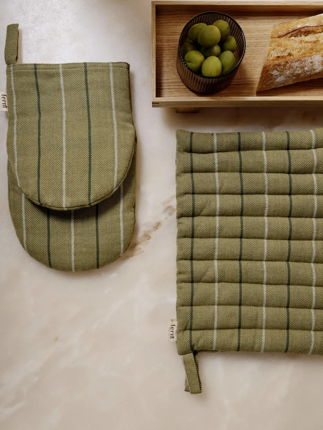 Agarraderas de algodón ecológico Ito, 2 uds.