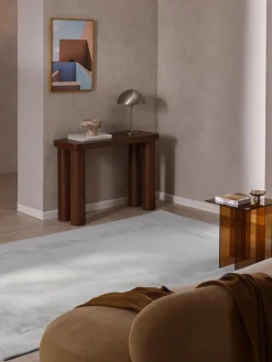 Alfombra artesanal de algodón texturizada Dania