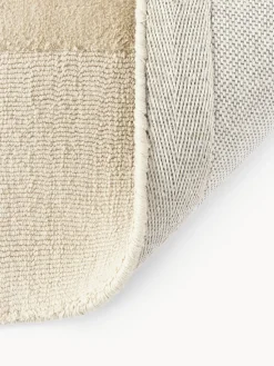 Alfombra artesanal de algodón texturizada Dania