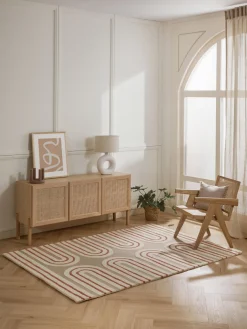 Alfombra artesanal de lana Arne