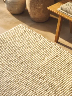 Alfombra artesanal de lana Pebble