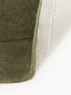 Alfombra artesanal de lana con forma orgánica Kadey