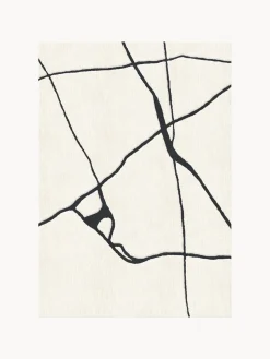 Alfombra artesanal de lana de pelo corto Gotland