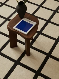 Alfombra artesanal de lana de pelo corto Avenue Checked