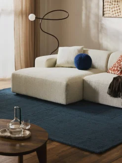 Alfombra artesanal de lana con estampado geométrico Alexia