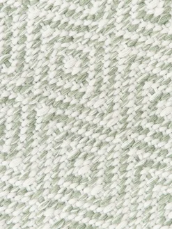 Alfombra artesanal exterior con estampado de rombos vintage Rika