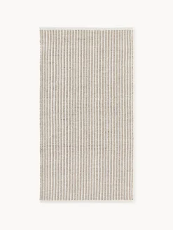 Alfombra artesanal para exterior a rayas Turner