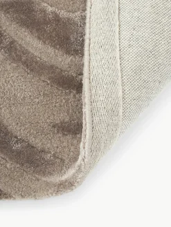Alfombra artesanal texturizada de pelo corto Winola