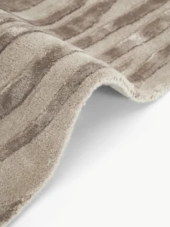 Alfombra artesanal texturizada de pelo corto Winola