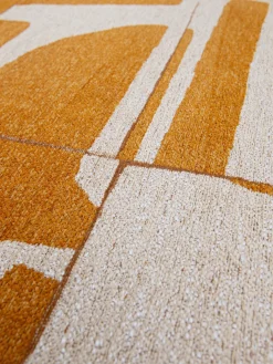 Alfombra con estampado gráfico Campanula