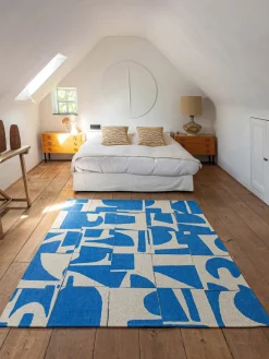 Alfombra con estampado gráfico Campanula