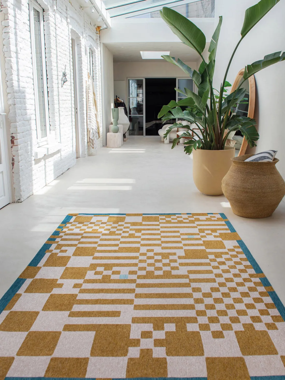 Alfombra con estampado gráfico Honey