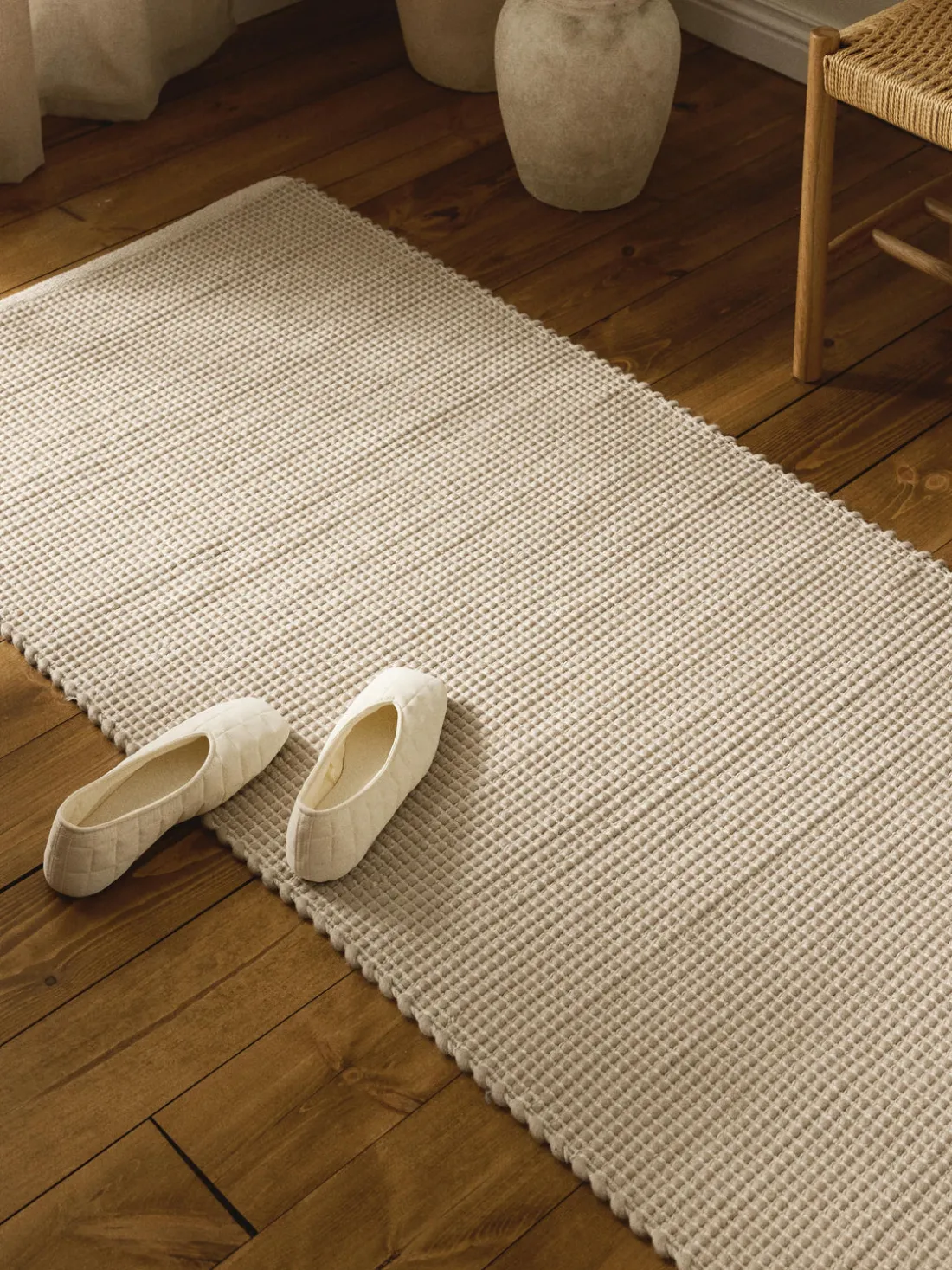 Alfombra corredor artesanal de lana Amaro