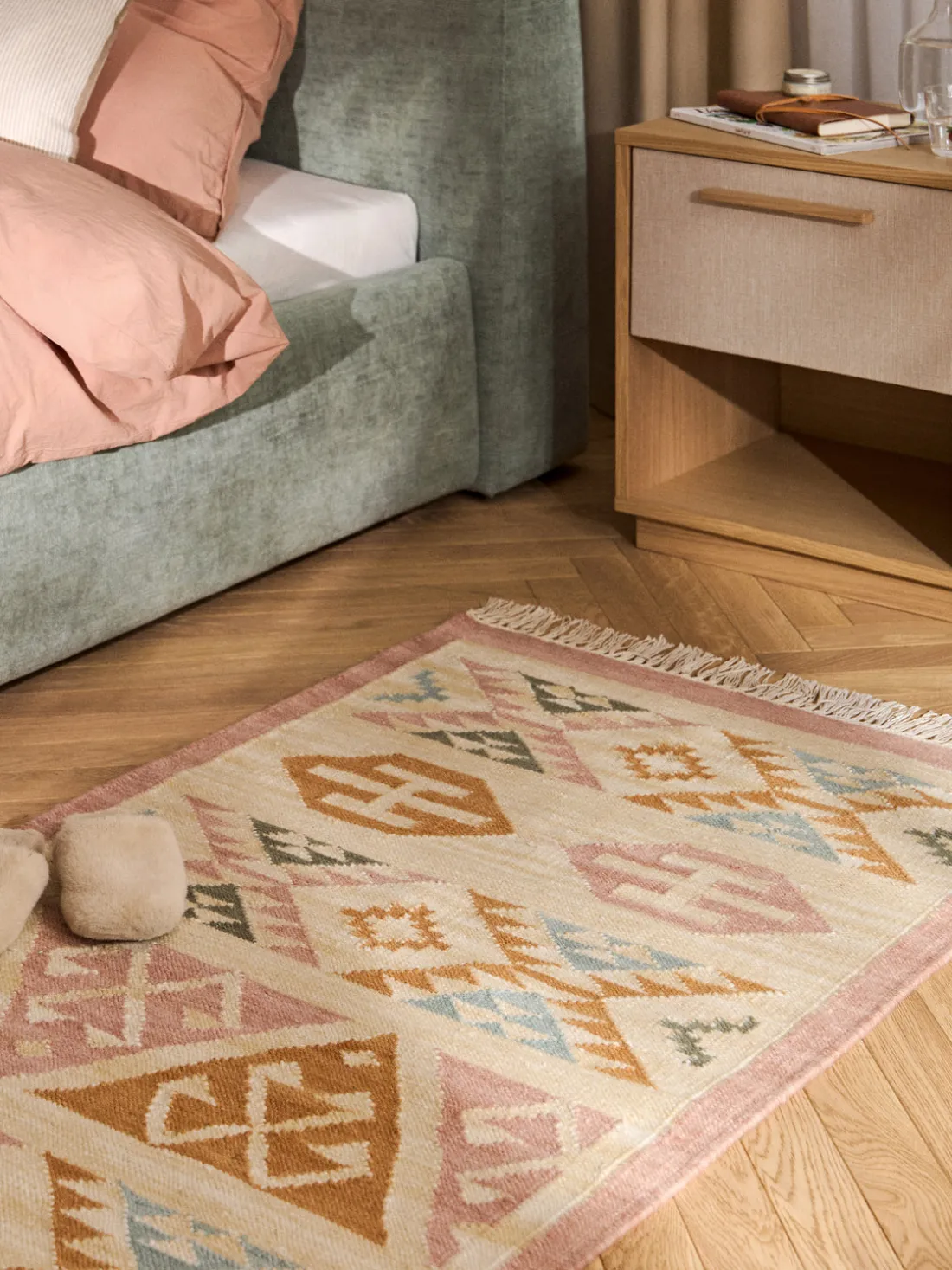 Alfombra corredor artesanal de lana Anisa