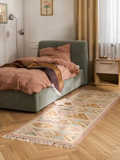 Alfombra corredor artesanal de lana Anisa