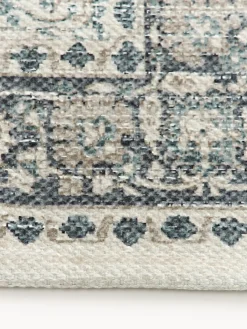 Alfombra corredor artesanal exterior con estampado vintage Tiara