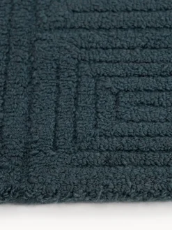 Alfombra corredor artesanal de lana con estampado geométrico Alexia