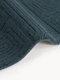 Alfombra corredor artesanal de lana con estampado geométrico Alexia