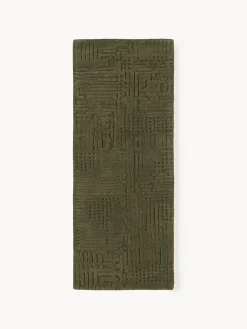 Alfombra corredor artesanal de lana Merima