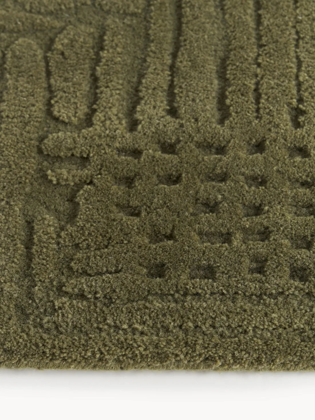 Alfombra corredor artesanal de lana Merima