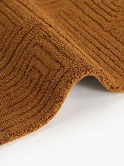 Alfombra corredor artesanal de lana con estampado geométrico Alexia