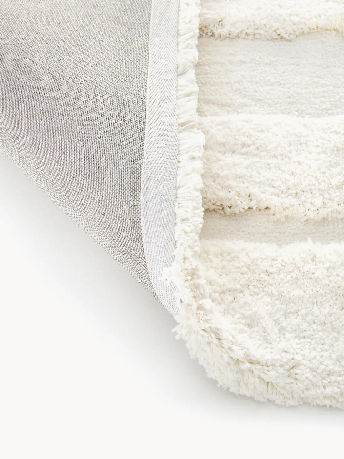 Alfombra corredor de pelo largo texturizada Genève