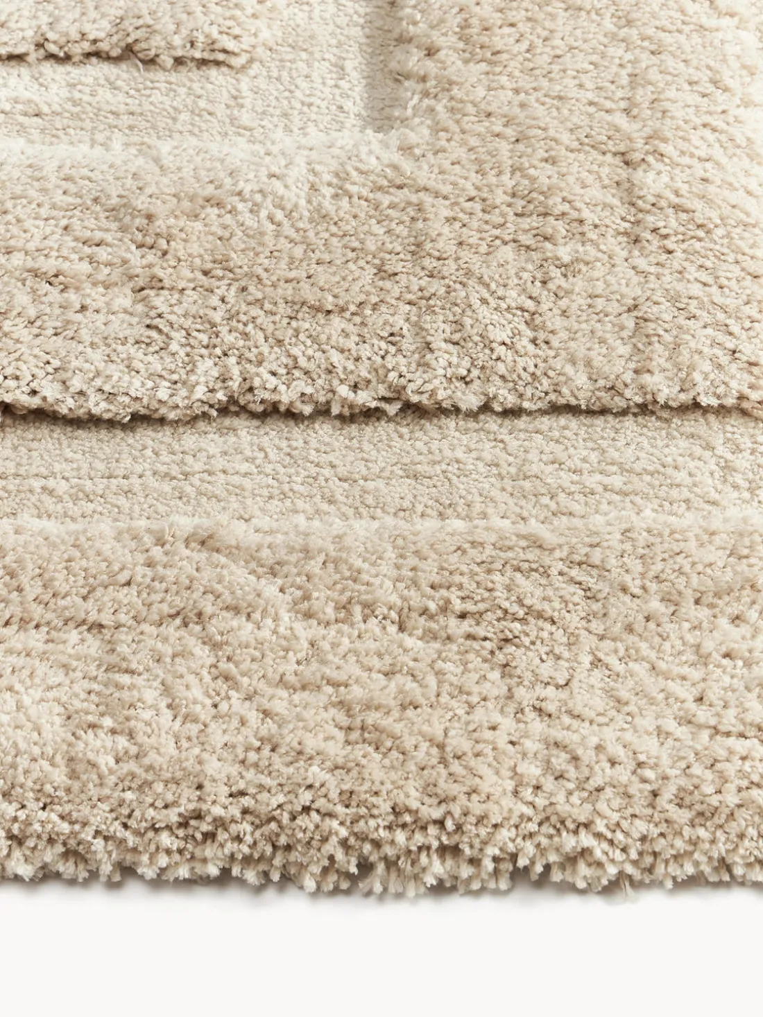 Alfombra corredor de pelo largo texturizada Genève