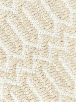 Alfombra corredor exterior artesanal con estampado geométrico Rune