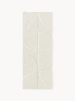 Alfombra corredor texturizada de pelo largo Jade