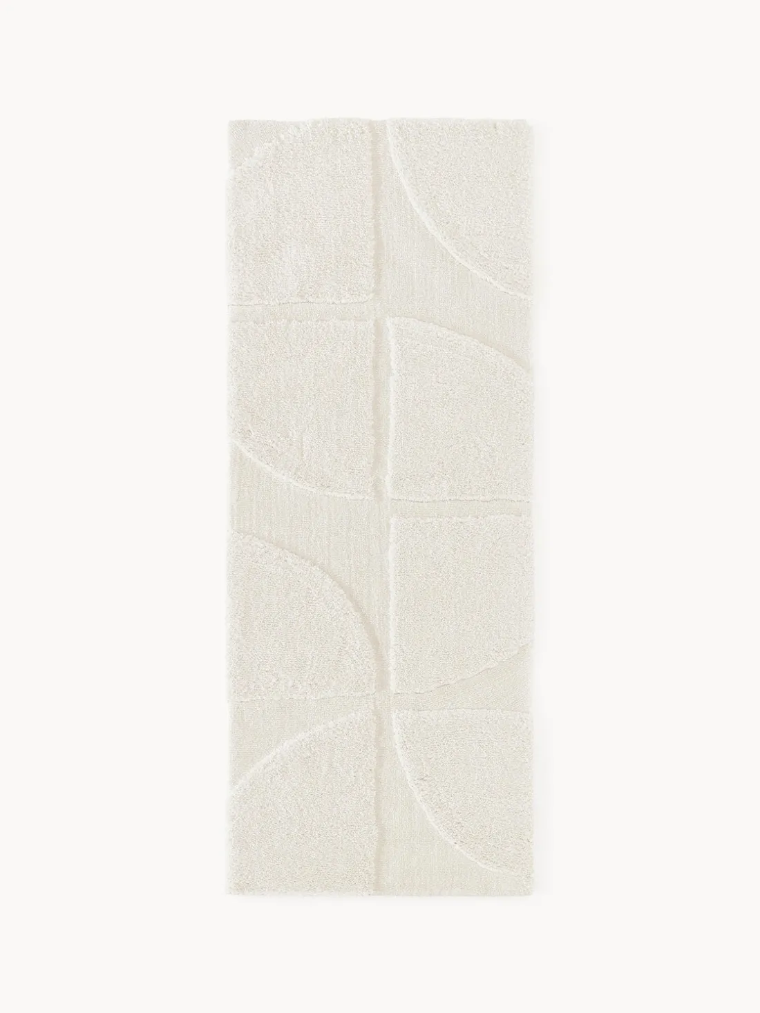 Alfombra corredor texturizada de pelo largo Jade