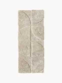 Alfombra corredor texturizada de pelo largo Jade