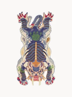 Alfombra de lana artesanal Dragon