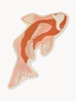 Alfombra de lana de forma orgánica Koi