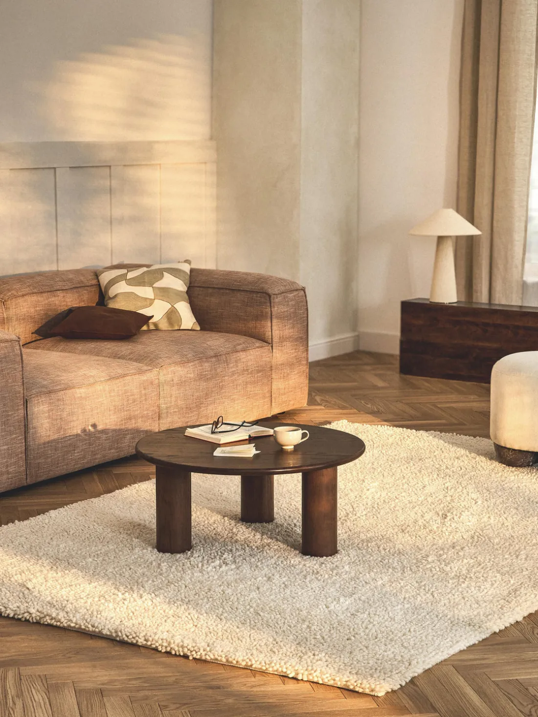 Alfombra de lana de pelo largo Kasper