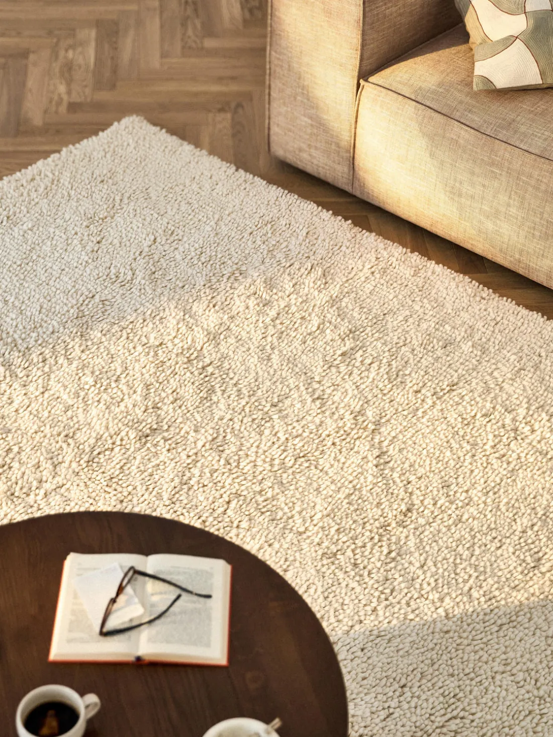 Alfombra de lana de pelo largo Kasper