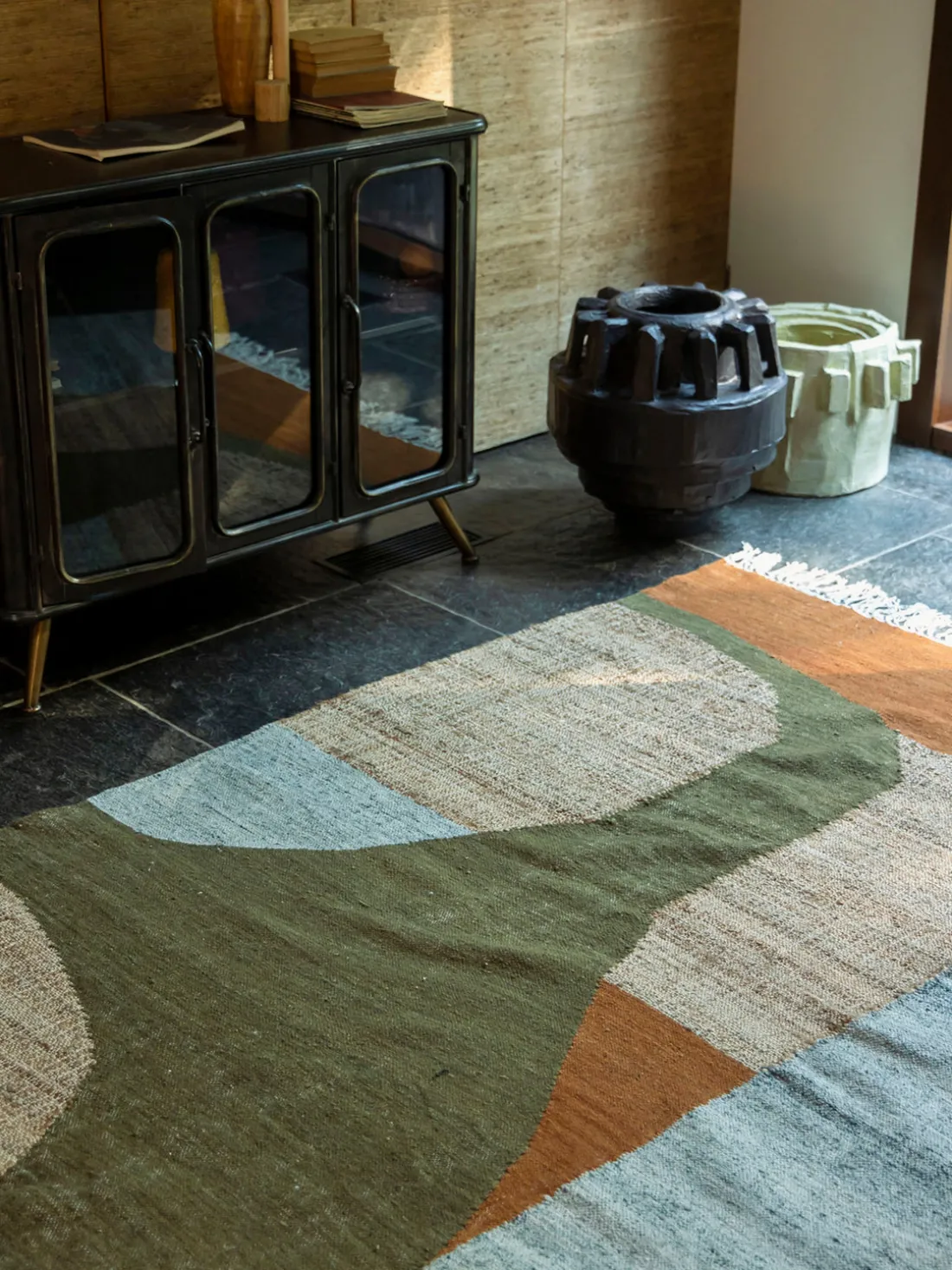 Alfombra de lana y algodón hecha a mano Pavilion