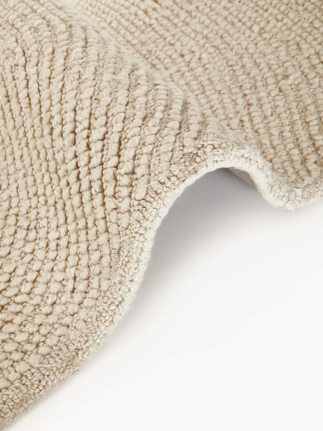 Alfombra de pelo corto artesanal de lana Eleni
