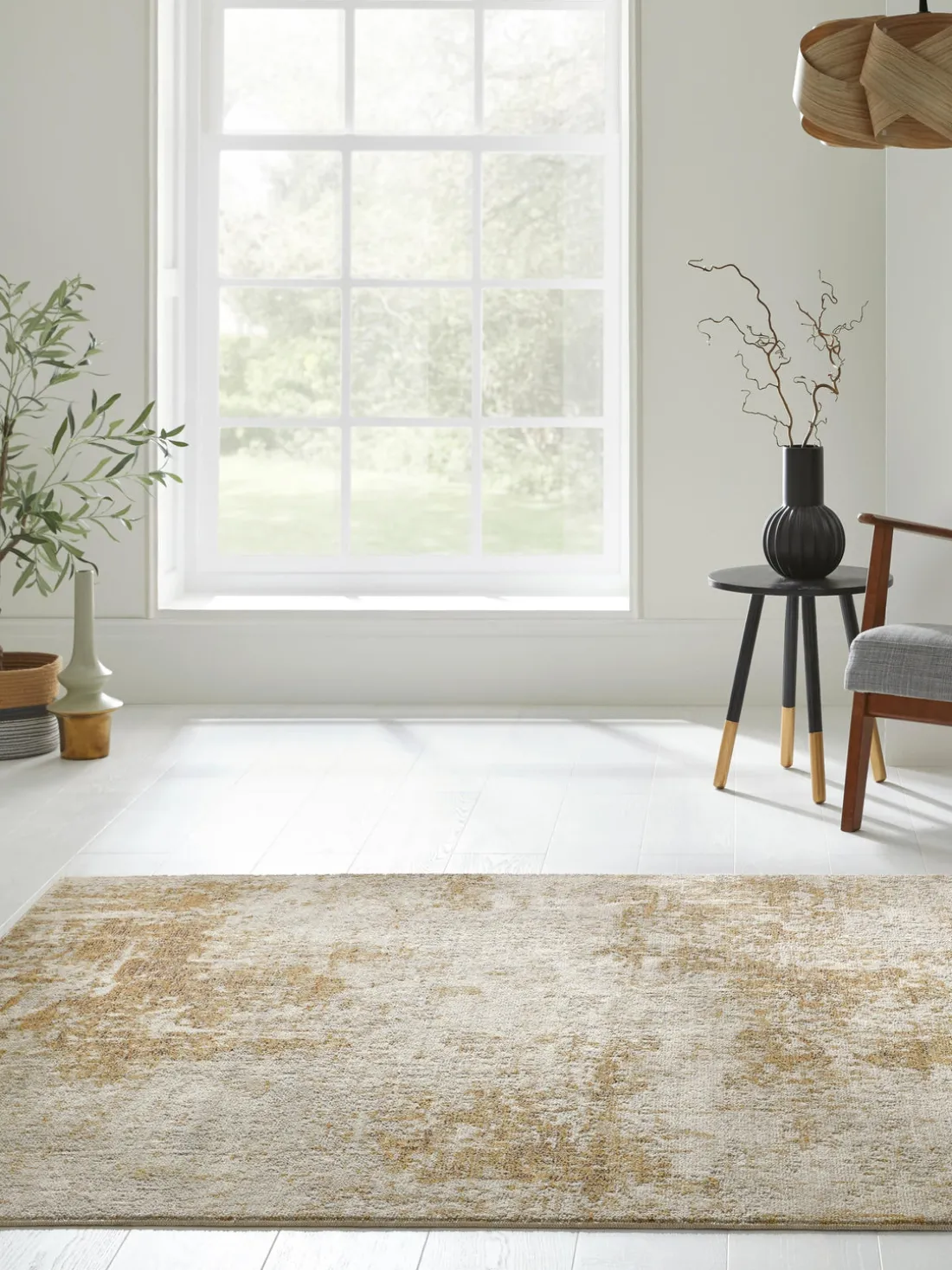 Alfombra de pelo corto con motivos abstractos Rossa