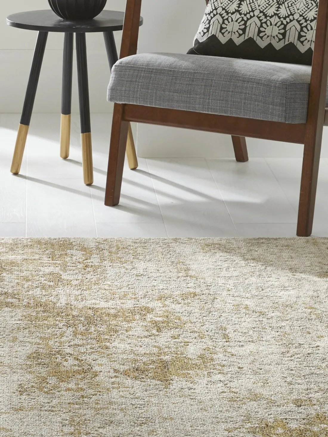 Alfombra de pelo corto con motivos abstractos Rossa