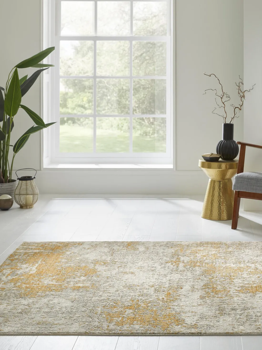 Alfombra de pelo corto con motivos abstractos Rossa