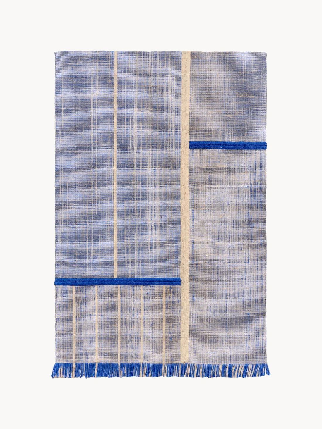 Alfombra de pelo corto con flecos diseño Folkform Monochrome