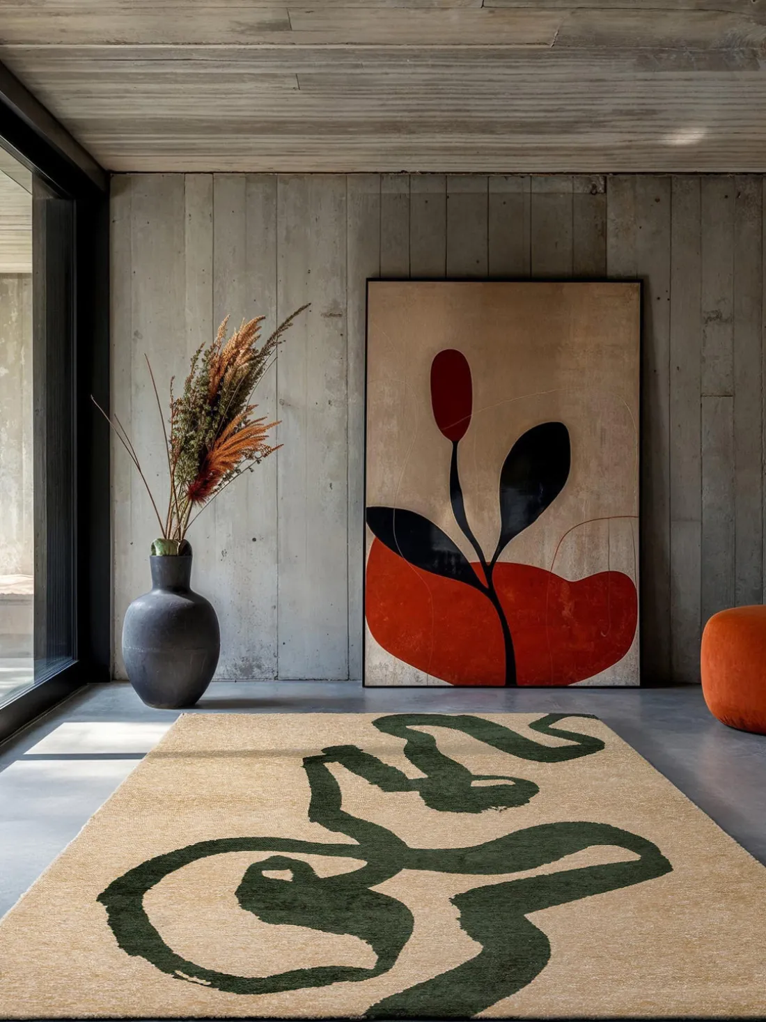 Alfombra de pelo corto Ribbon