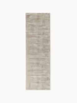 Alfombra de viscosa tejida a mano Jane