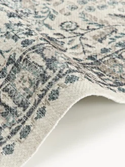 Alfombra exterior artesanal con estampado vintage Tiara