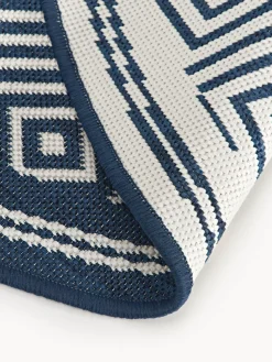 Alfombra exterior reversible redonda en rombos Reddy