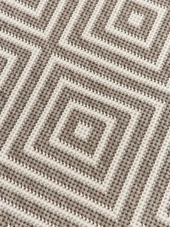 Alfombra exterior reversible en rombos Reddy