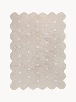 Alfombra infantil artesanal Biscuit, lavable