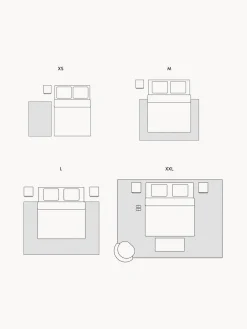 Alfombra infantil artesanal de lana con flecos Rainbow